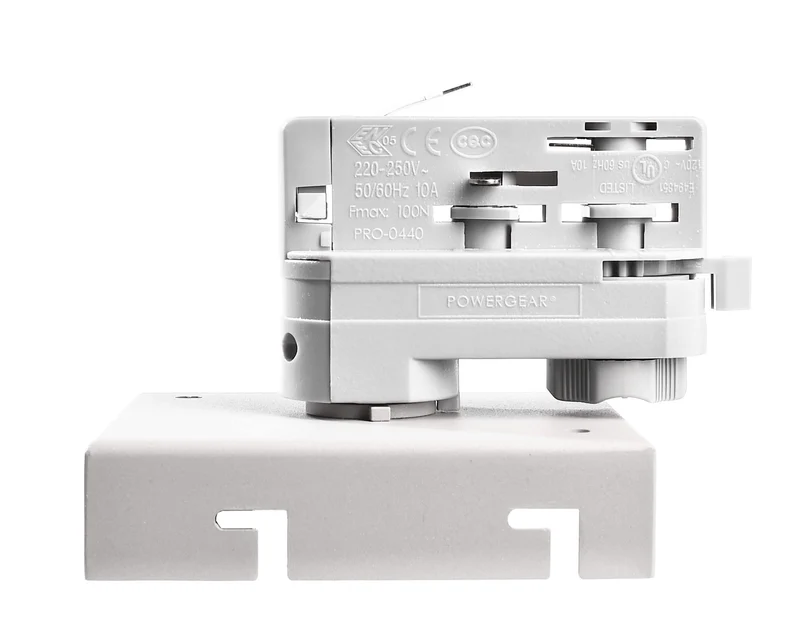 Deko-Light 3-Phasen Adapter für Deckenaufbauleuchte Draconis Verkehrsweiß RAL 9016