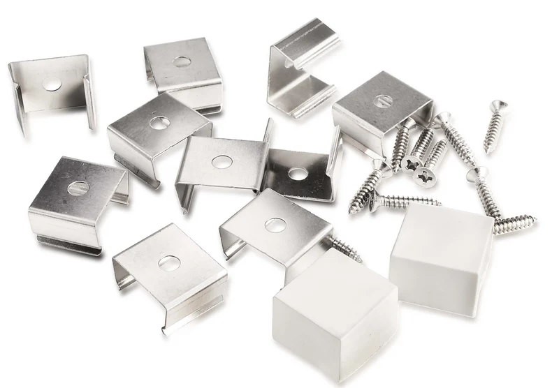 Deko-Light Montageset für D Flex Line 16,0 x 15,0 mm Silber
