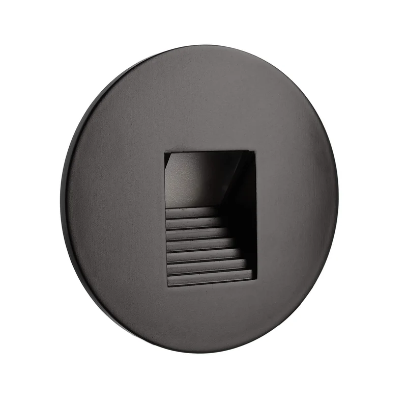 Deko-Light Abdeckung rund schwarz Stufe für Alwaid Tiefschwarz RAL 9005