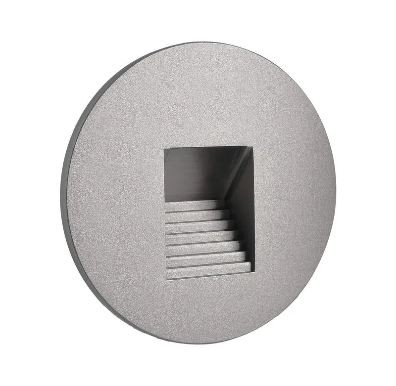 Deko-Light Abdeckung rund grau Stufe für Alwaid Weißaluminium RAL 9006