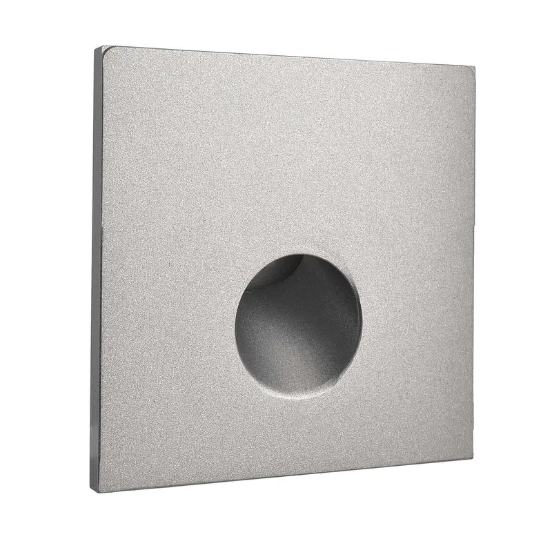 Deko-Light Abdeckung eckig grau Auge für Alwaid Weißaluminium RAL 9006