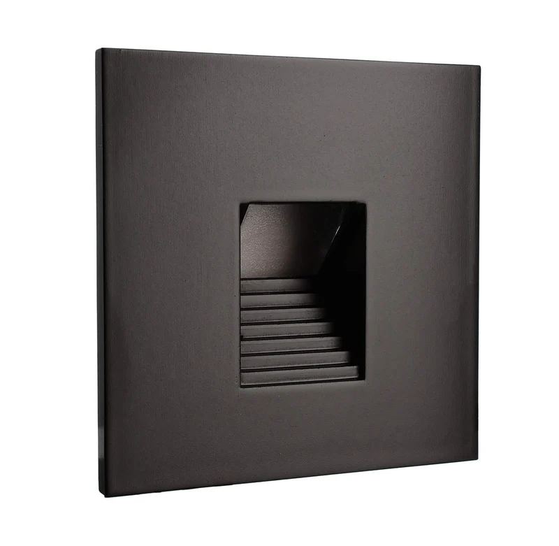 Deko-Light Abdeckung eckig schwarz Stufe für Alwaid Tiefschwarz RAL 9005