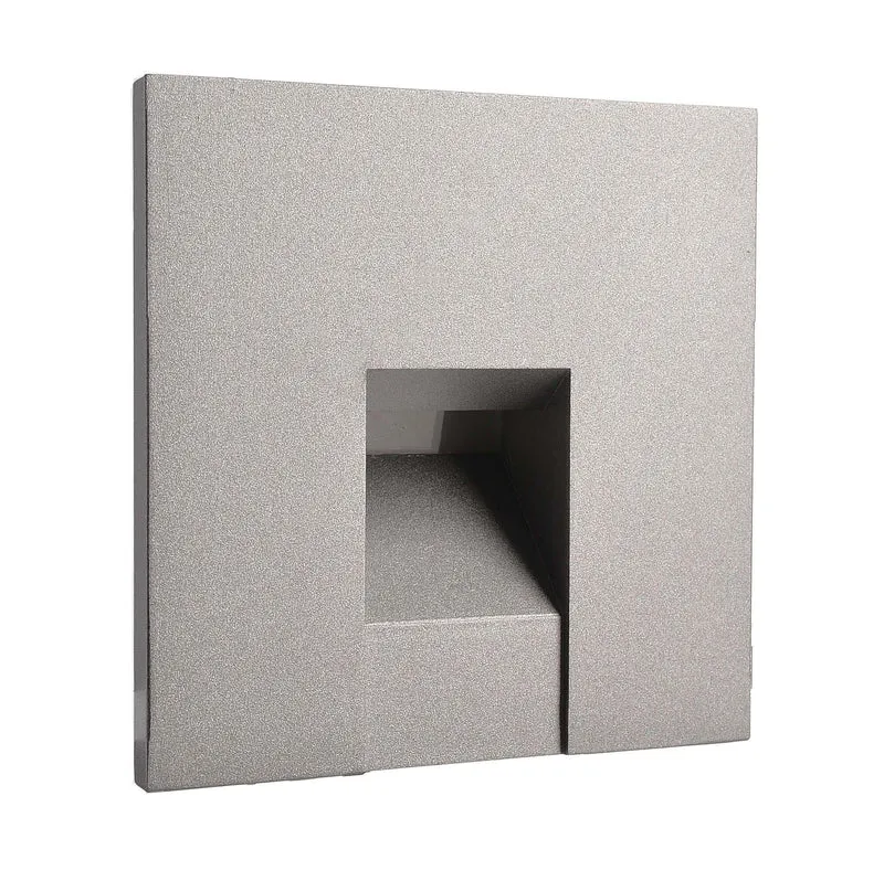 Deko-Light Abdeckung eckig grau für Alwaid Weißaluminium RAL 9006