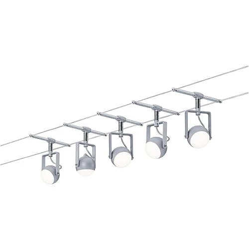 Paulmann Wire System OrbLED 5x4W Chrom matt/ Chrom 230/12V Kunststoff