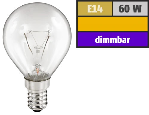 Osram Tropfenlampe OSRAM, E14, 230V, 60W, klar