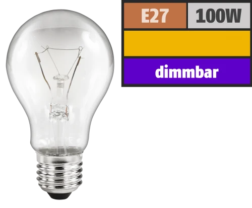 Osram Glühlampe OSRAM, E27, 230V, 100W, klar