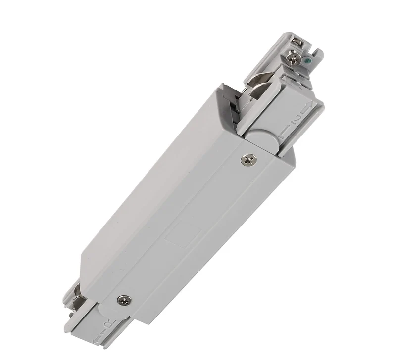 Deko-Light D Line elektrischer Längsverbinder mit Einspeisemöglichkeit links-rechts Fenstergrau RAL 7040