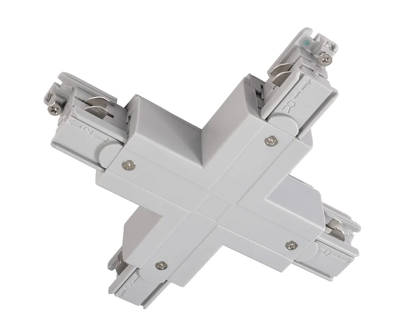 Deko-Light D Line X-Verbinder links-links-rechts-rechts Fenstergrau RAL 7040