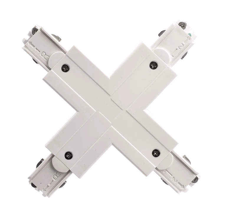 Deko-Light D Line X-Verbinder links-links-rechts-rechts Verkehrsweiß RAL 9016