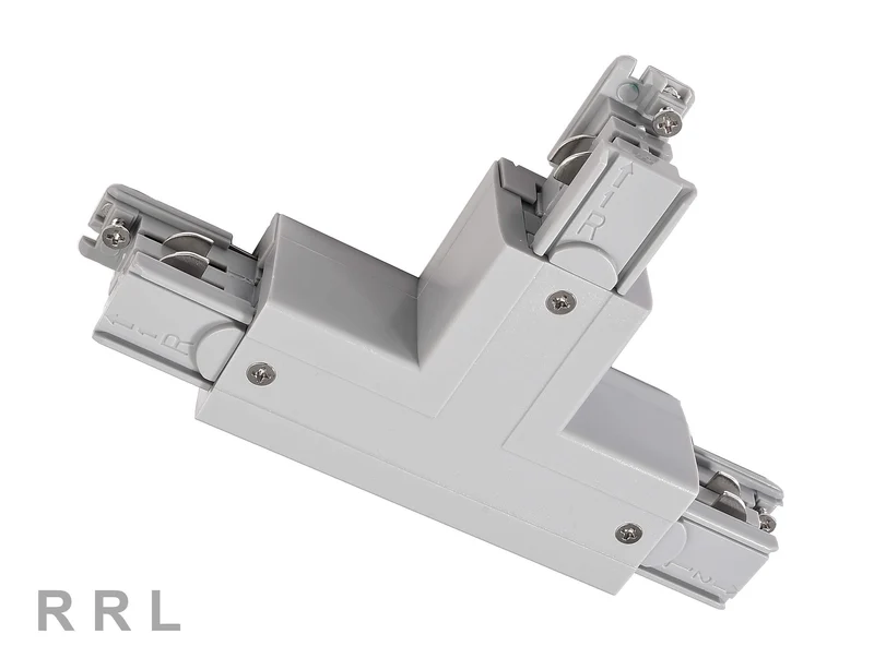 Deko-Light D Line T-Verbinder rechts-rechts-links mit Wechselmechanik Fenstergrau RAL 7040