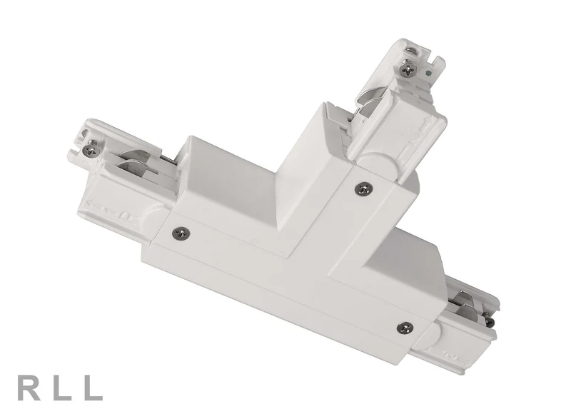 Deko-Light D Line T-Verbinder links-links-rechts mit Wechselmechanik Verkehrsweiß RAL 9016