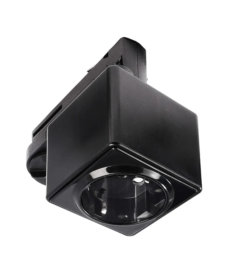 Deko-Light D Line Steckdosenadapter Graphitschwarz RAL 9011