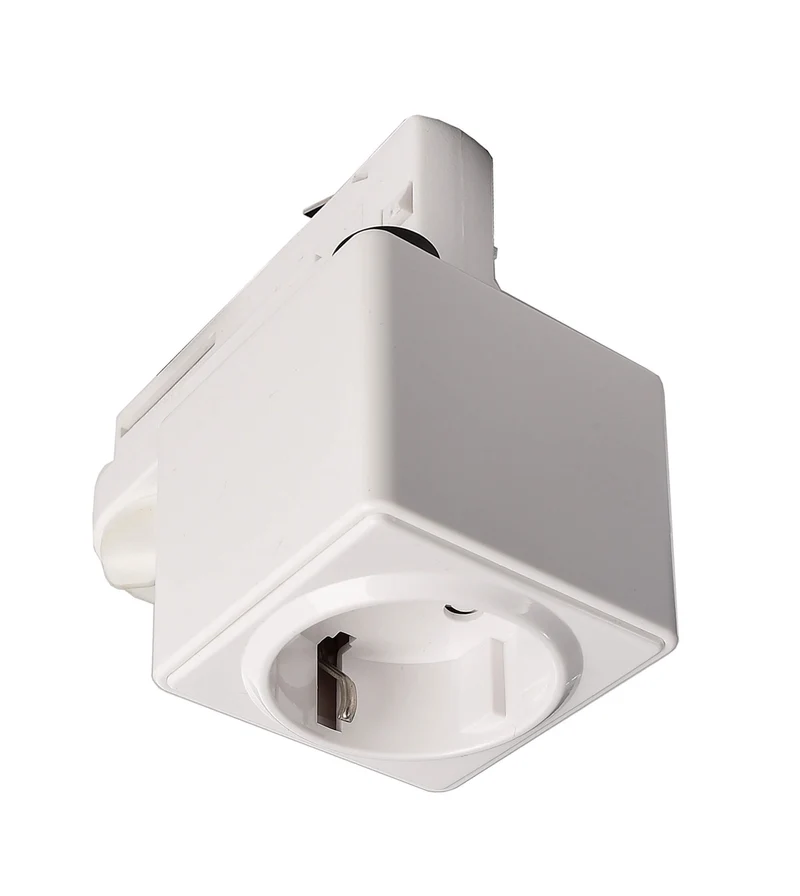 Deko-Light D Line Steckdosenadapter Verkehrsweiß RAL 9016
