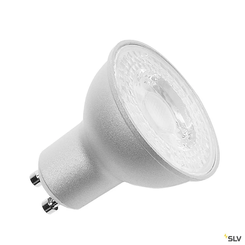 SLV LED Leuchtmittel, QPAR51, GU10, 7,2W, 36° 4000K silber