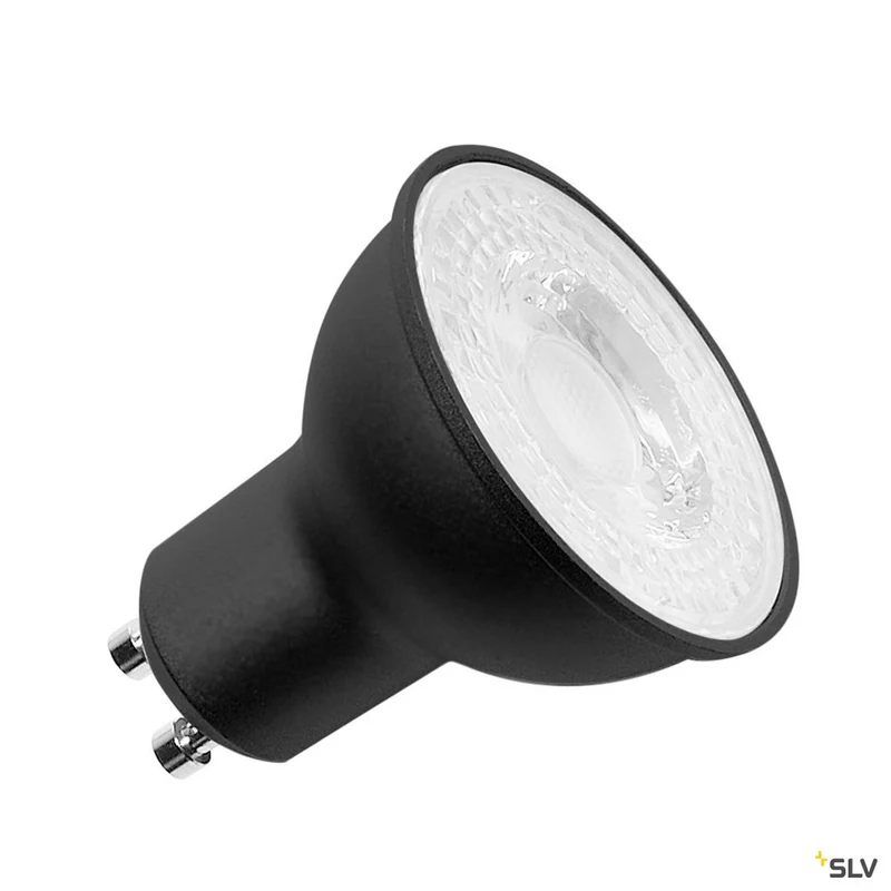 SLV LED Leuchtmittel, QPAR51, GU10, 7,2W, 36°, 3000K schwarz