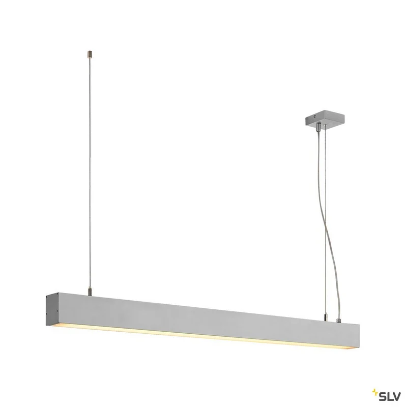 SLV GLENOS Pendelleuchte, alu eloxiert, 1m, 52W, 3000K