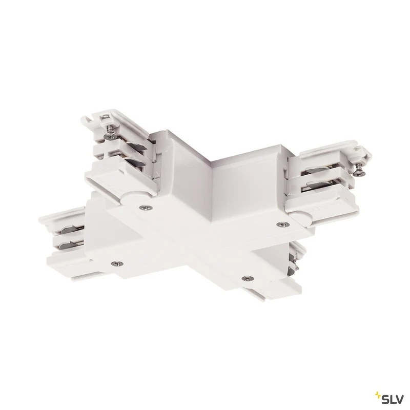 SLV X-Verbinder für S-TRACK 3P.- Schiene, verkehrsweiß