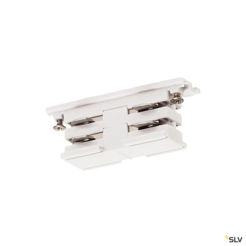 SLV Mini-Verbinder für S-TRACK 3P.-Schiene, elektrisch, verkehrsweiss
