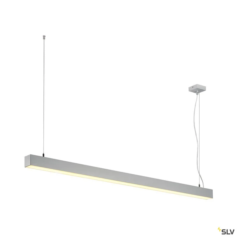 SLV Q-LINE SINGLE LED, Pendelleuchte, 1500mm, silber