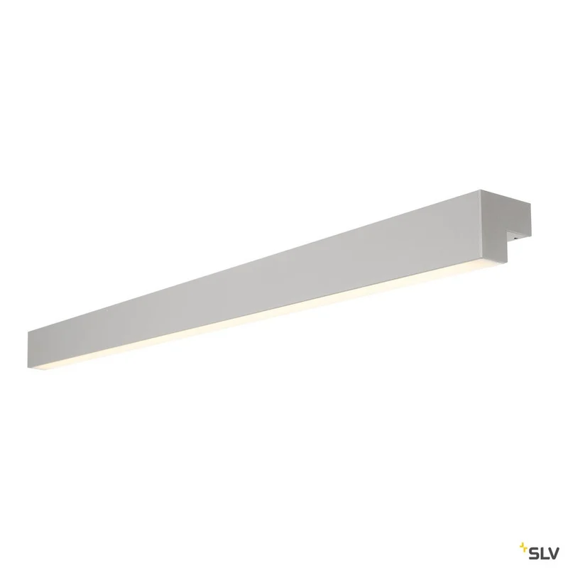 SLV L-LINE 120 LED, Wand- und Deckenleuchte, IP44, 3000K, 3000lm, silber