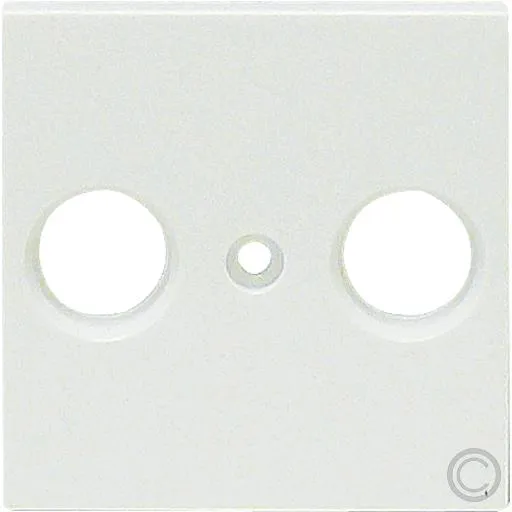 Karre Zentralsch. Antennendose 2-Loch ws 90950621 / 92500021