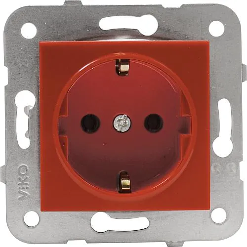 Meridian Schutzkontaktsteckdose rot 90961908-DE