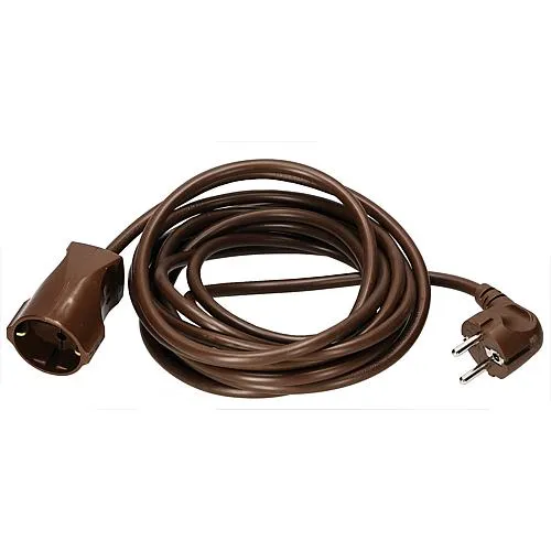 EGB Schutzkontakt-Verlängerung 3x1,5 braun 5 m