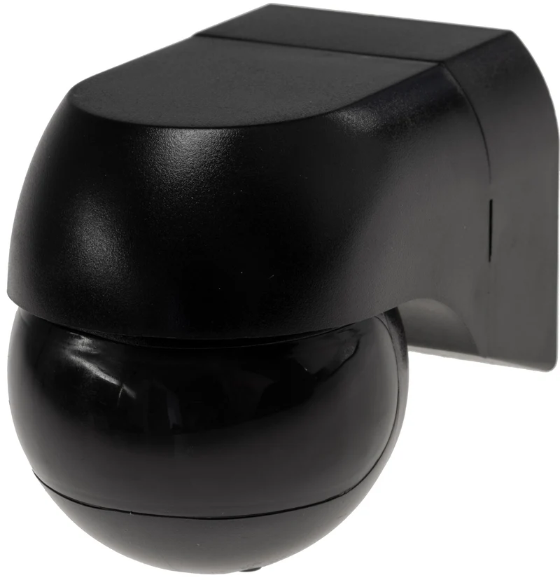 Aufputz Bewegungsmelder "CBM-SL black" 180°, LED geeignet, IP44, 1-800W,