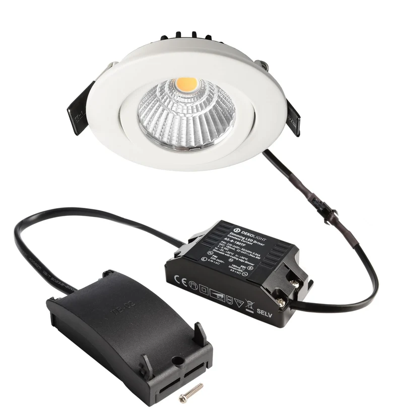 Deko-Light Dione, 8,5 W, DIM, 3000 K, Weiß