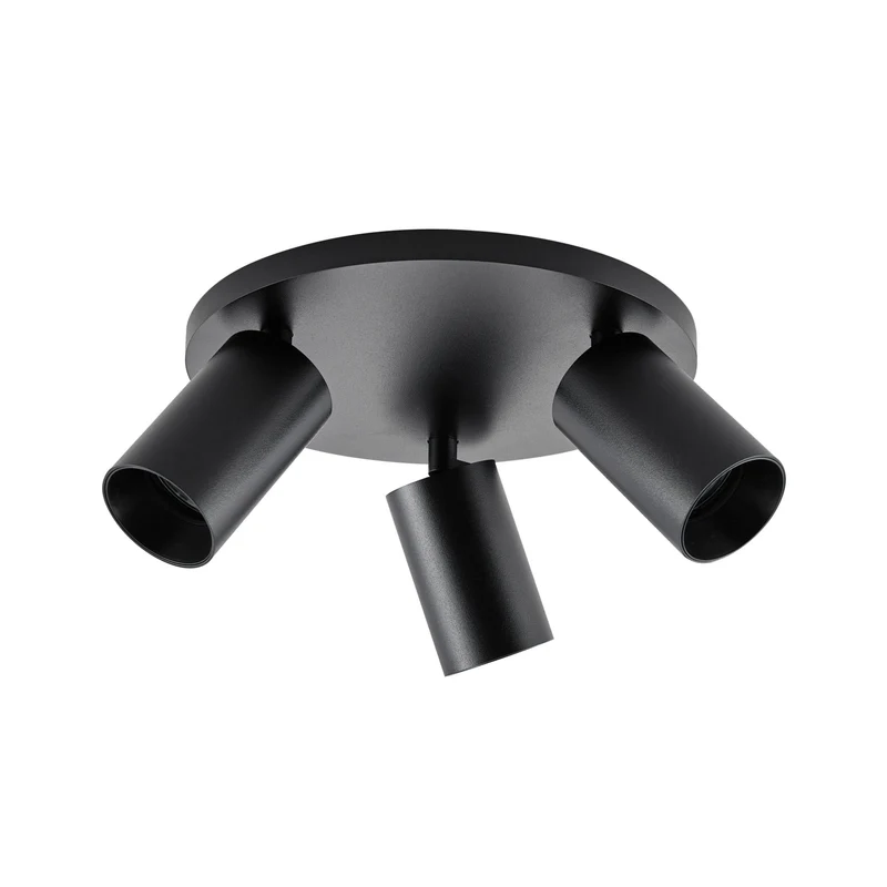 Deko-Light Can Tilt Round, 3x 7,5 W GU10, Schwarz