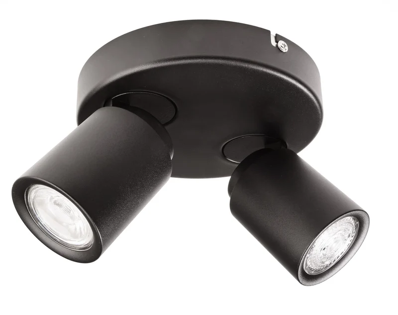 Deko-Light Librae Round II, 2x max. 50 W GU10, Schwarz