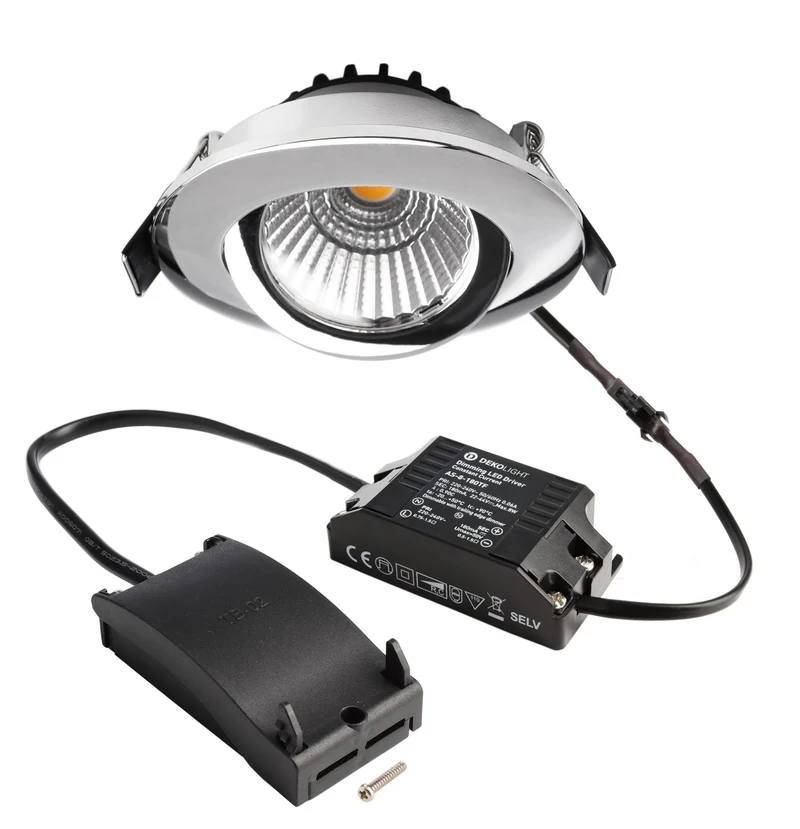 Deko-Light Dione, 8,5 W, DTW, 1800-3000 K, Silber Chrom