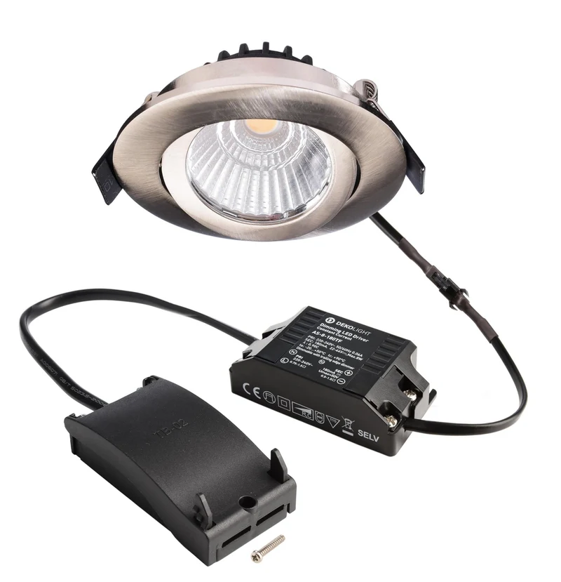 Deko-Light Dione, 8,5 W, DIM, 2700 K, Nickel