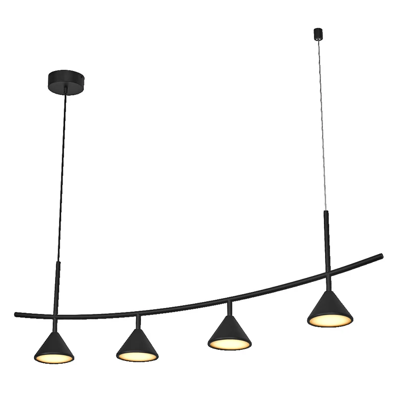 OSRAM DECOR Fuji Pendant Linear 4er Pendelleuchte 16W 930 Black