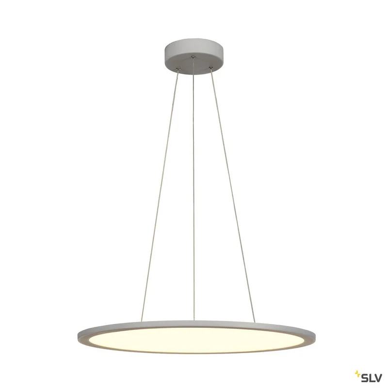 SLV PANEL 60 DALI Indoor LED Pendelleuchten rund grau 4000K
