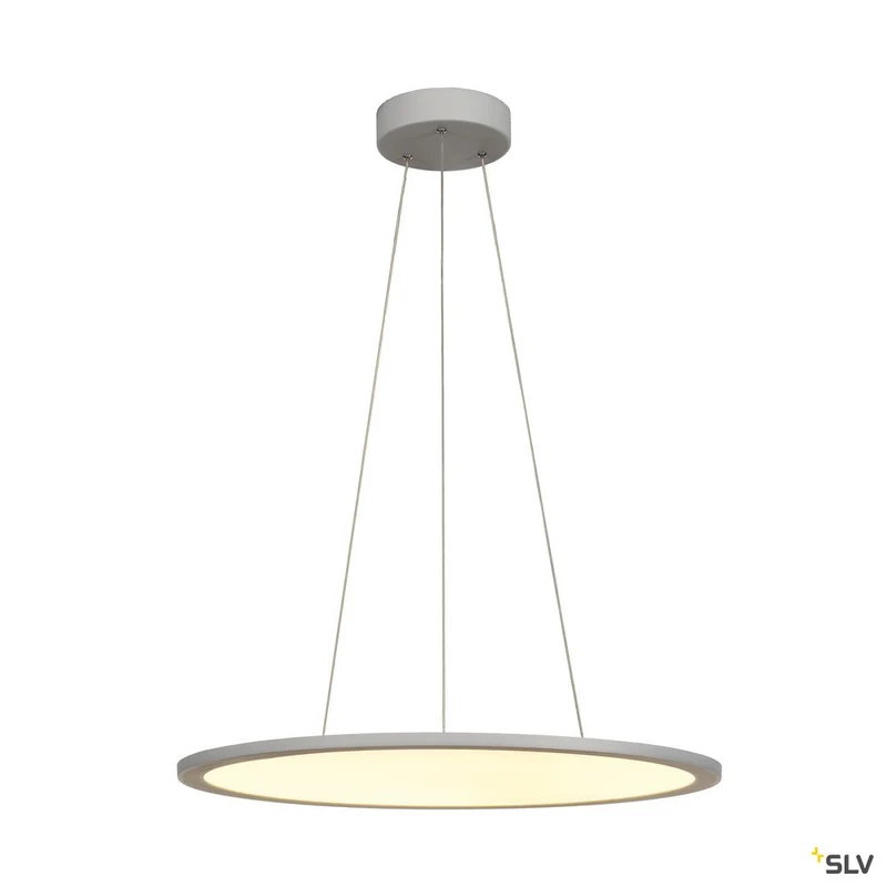 SLV PANEL 60 DALI Indoor LED Pendelleuchten rund grau 3000K