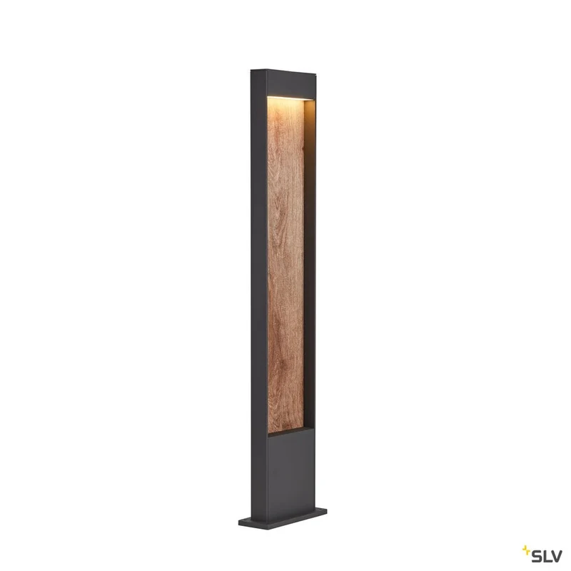 SLV FLATT POLE 100 Outdoor LED Stehbauleuchte 3000K IP65 anthrazit/braun