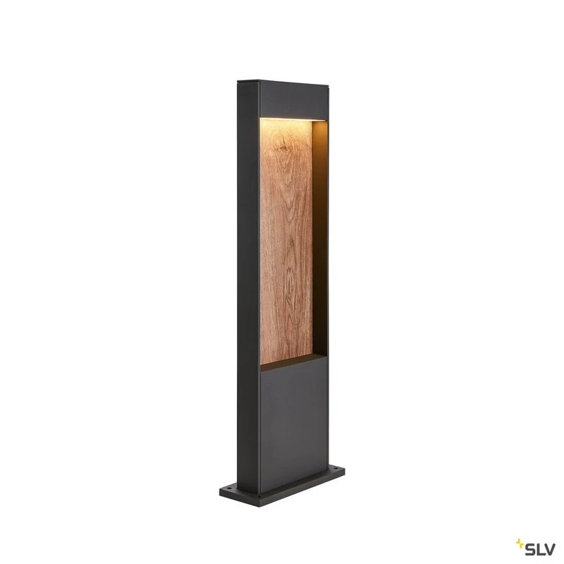 SLV FLATT POLE 65 Outdoor LED Stehbauleuchte 3000K IP65 anthrazit/braun