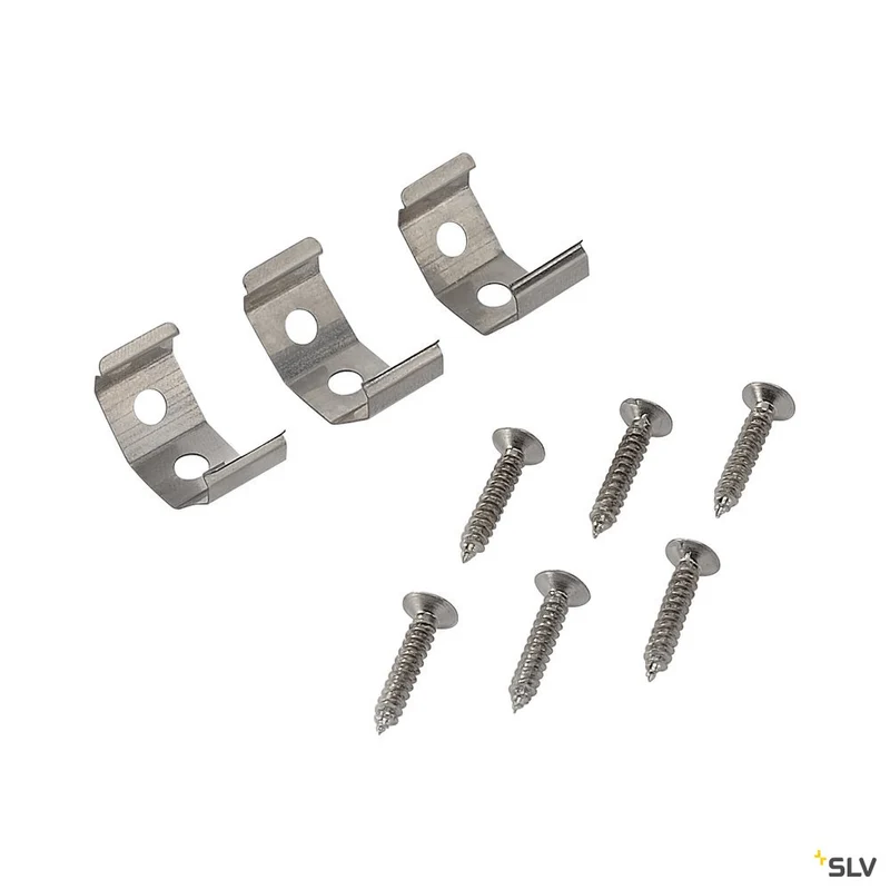 SLV Befestigungsklemmen 45° für Batten LED Serie, 3 Stk.