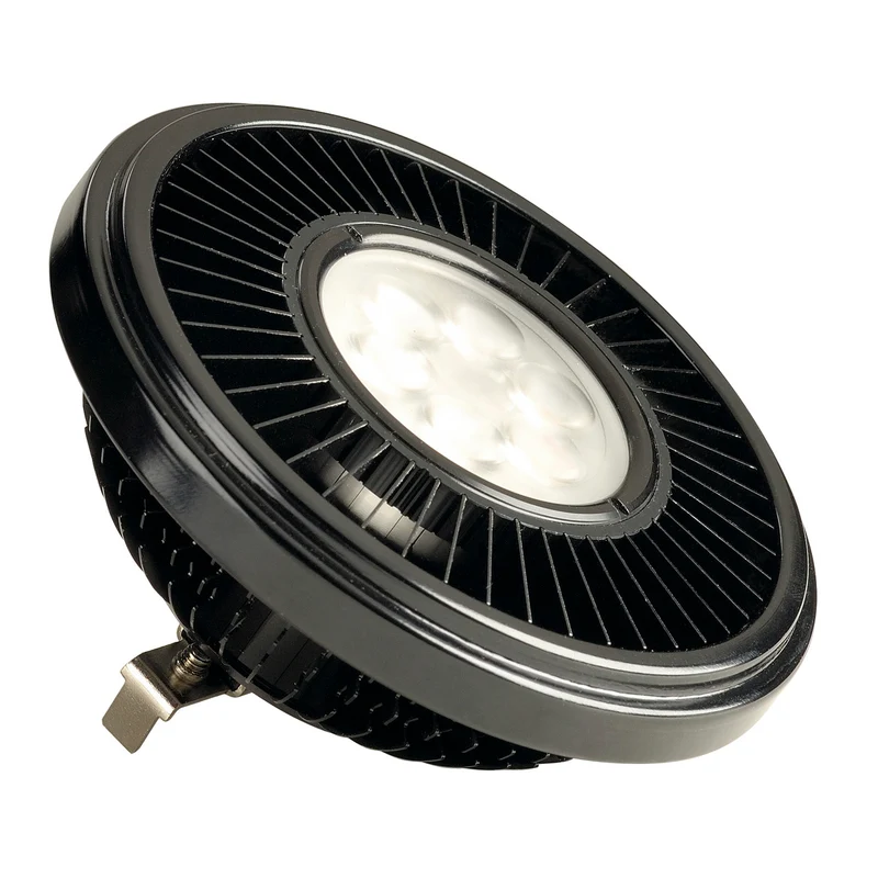 SLV LED QRB111 Leuchtmittel, schwarz, 19,5W, 30°, 2700K, dimmbar