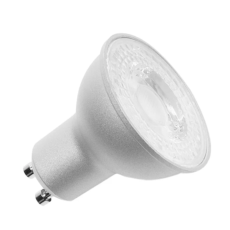 SLV QPAR51 Retrofit LED Leucht- mittel, 10W, GU10, 2700K, 370 lm, dimmbar, silbergrau