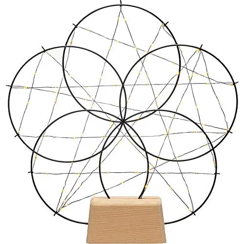 LED Metallsilhouette '5 kleine Ringe' 1784-787