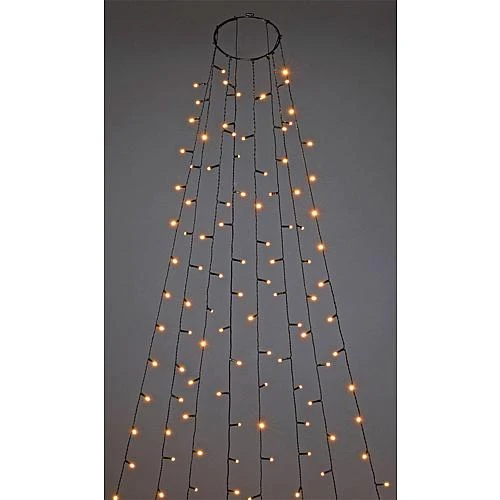 LED Baummantel gefrostet 560 bernsteinf. LED