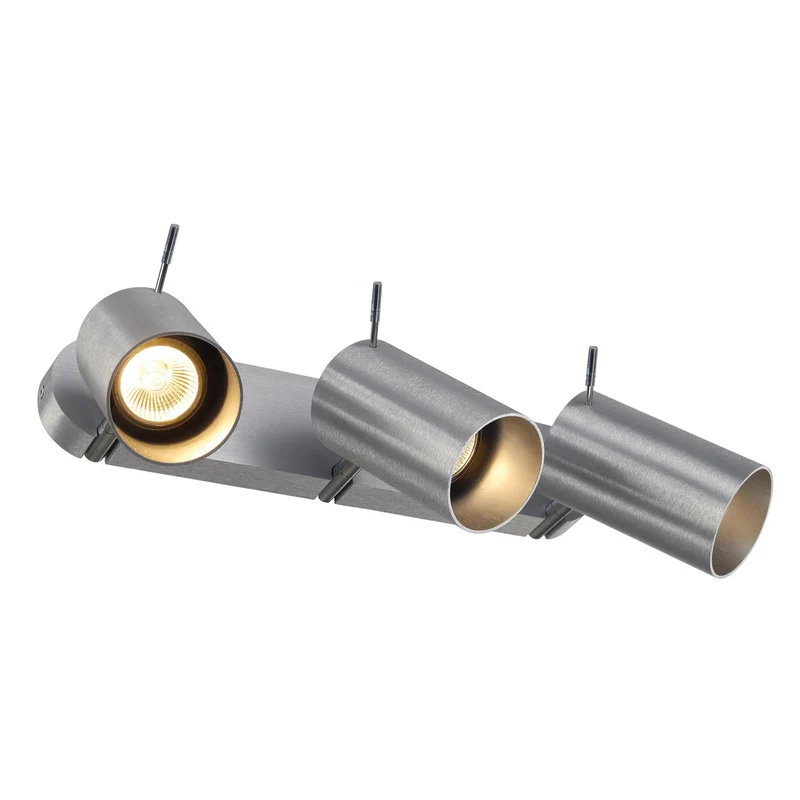 SLV ASTO TUBE III Wand- undDeckenleuchte, alu-brushed,3xGU10, max. 75W