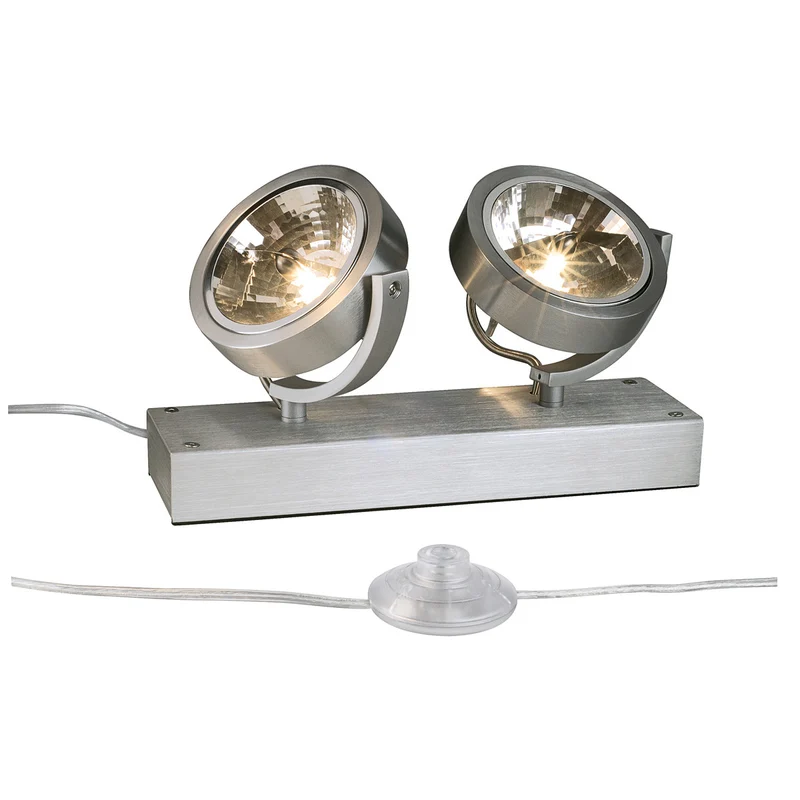 SLV KALU FLOOR 2 Standleuchte,alu gebürstet, 2xG53,max. 2x50W