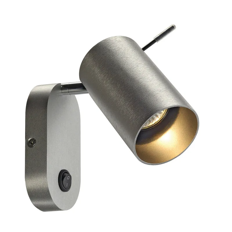 SLV ASTO TUBE Wandleuchte,alu-brushed, 1xGU10, max. 75W