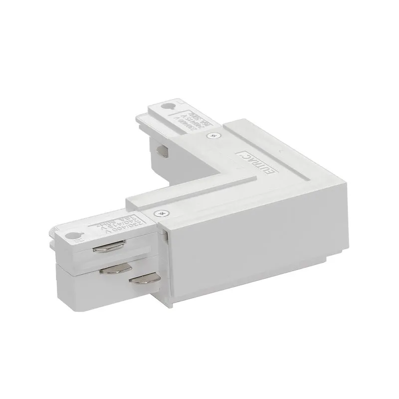 SLV EUTRAC L-Verbinder Erdeaussen, weiss