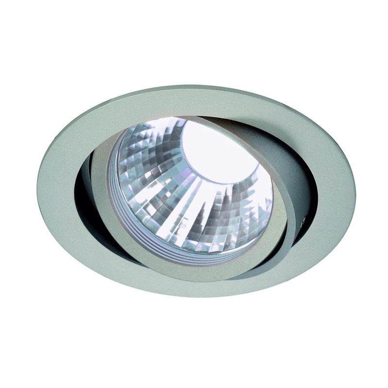 SLV NEW TRIA LED DISK Downlight,rund, silbergrau, 4000K, 60°