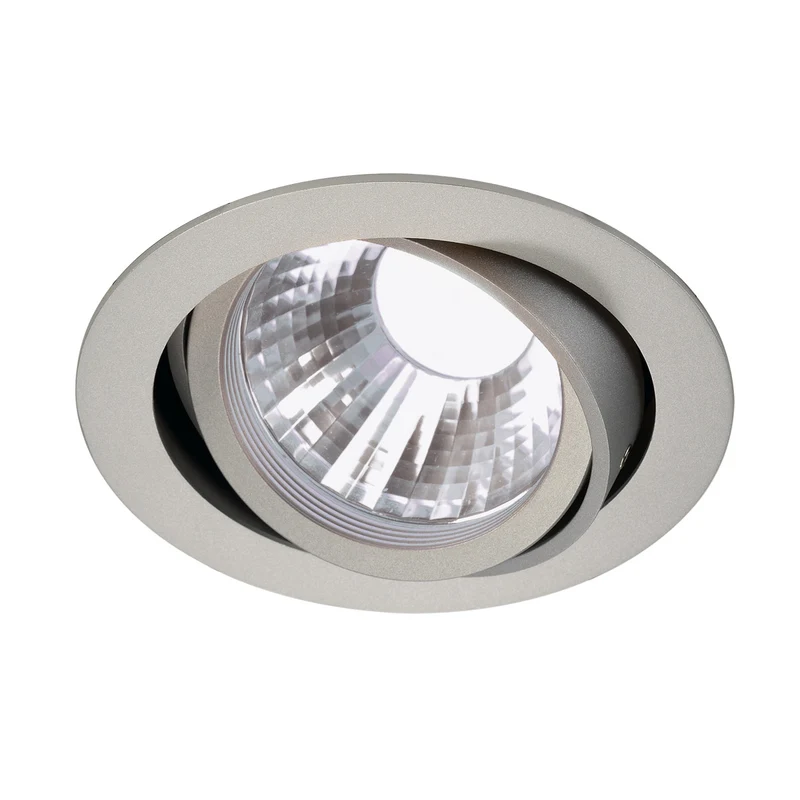 SLV NEW TRIA LED DISK Downlight,rund, silbergrau, 4000K, 35°