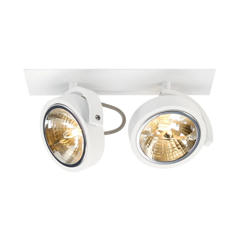 SLV KALU RECESSED 2 Einbauleuchte,mattweiss, 2xQRB111,max. 2x50W